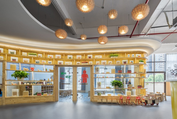 廣州展廳設(shè)計(jì)睿星貝貝早教店裝飾設(shè)計(jì)