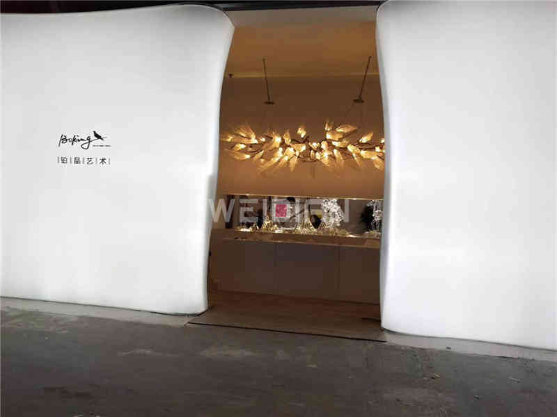 廣州展臺設計公司搭建鉑晶藝術上海國際尚品家居及室內裝飾廣州展覽會展臺搭建