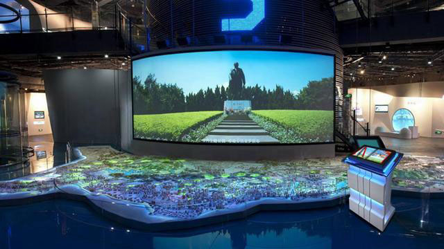 企業多行業領域運用多媒體廣州展廳設計公司